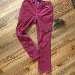 Talbots cords!  Very soft rose pink color